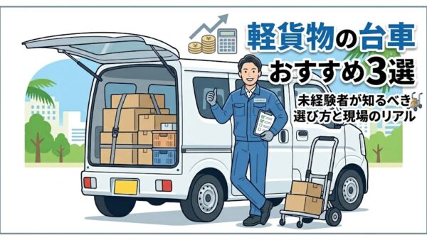 軽貨物の台車おすすめ3選｜未経験者が知るべき「手残りを増やす」ための選び方と現場のリアル